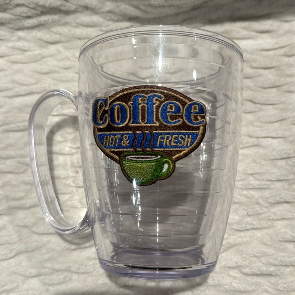 Tervis coffee mug “coffee hot & fresh” nwt